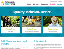 Tablet Screenshot of disabilityrightstn.org